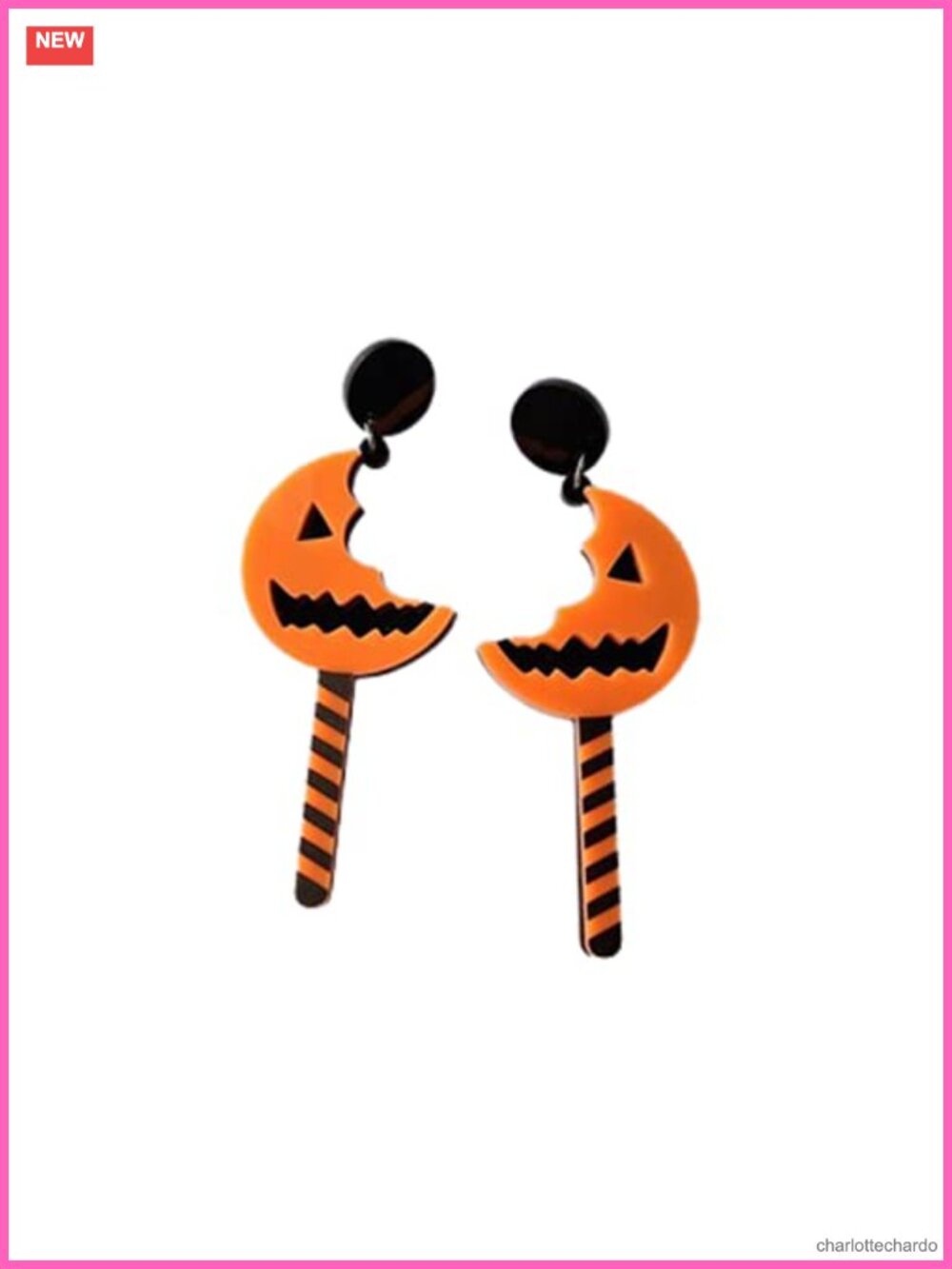 Halloween Acrylic Dangle Earrings Pumpkin Ghost Skull Bat Spider Witch Costume